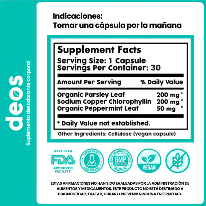 Deos™ Desodorante Corporal 100% Natural