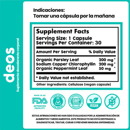 Deos™ Desodorante Corporal 100% Natural